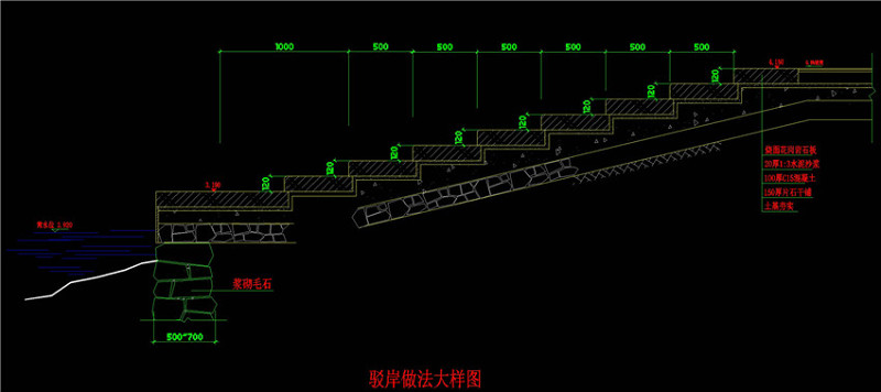 驳岸做法CAD景观<a href=https://www.yitu.cn/su/7937.html target=_blank class=infotextkey>图纸</a>