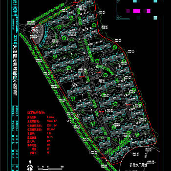 大连抱龙明珠居住小区CAD景观图纸