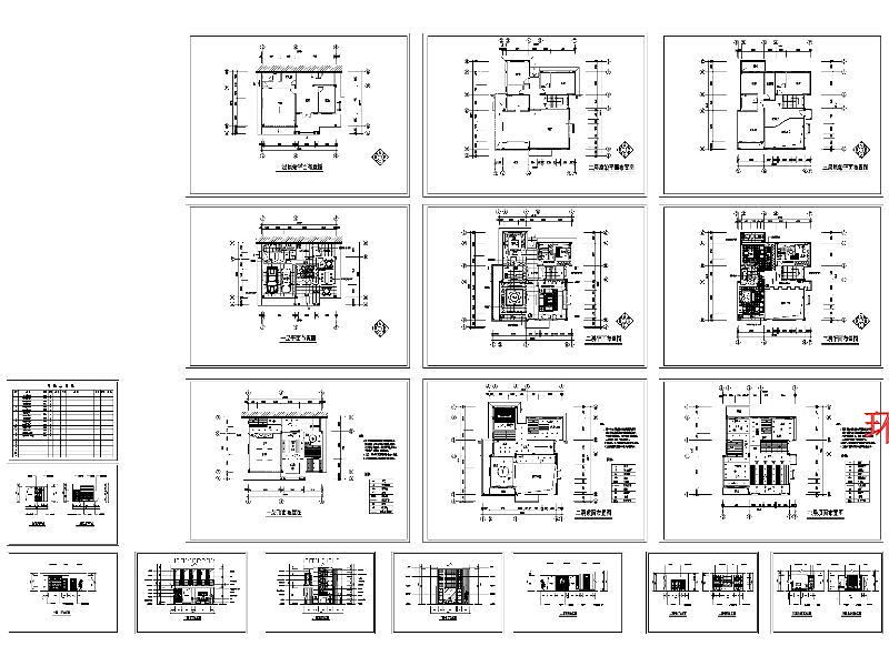 别墅室内CAD<a href=https://www.yitu.cn/su/7937.html target=_blank class=infotextkey>图纸</a>