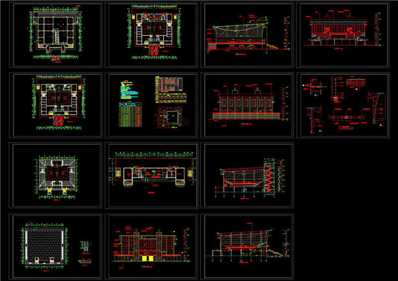 体艺馆CAD<a href=https://www.yitu.cn/su/7937.html target=_blank class=infotextkey>图纸</a>