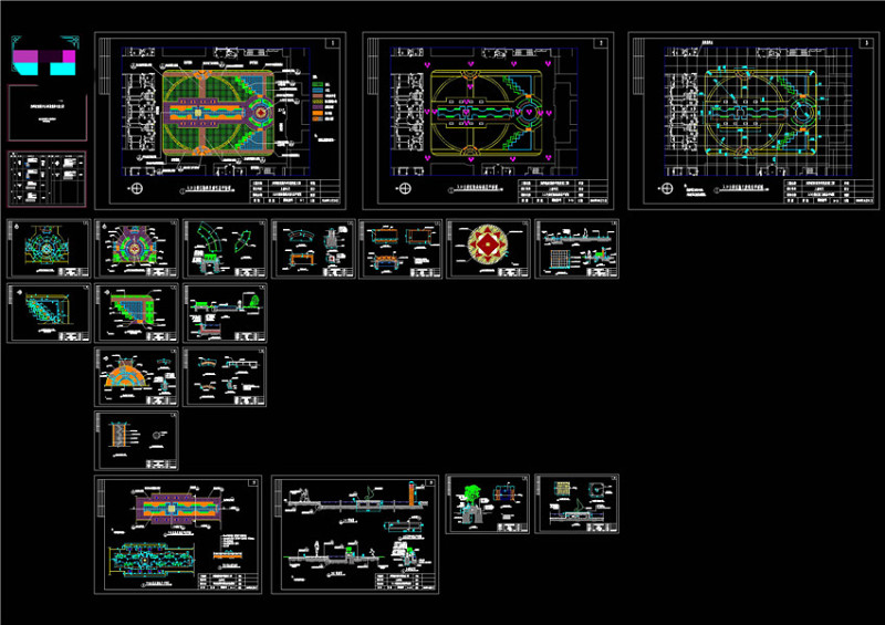 广场施工图CAD景观<a href=https://www.yitu.cn/su/7937.html target=_blank class=infotextkey>图纸</a>