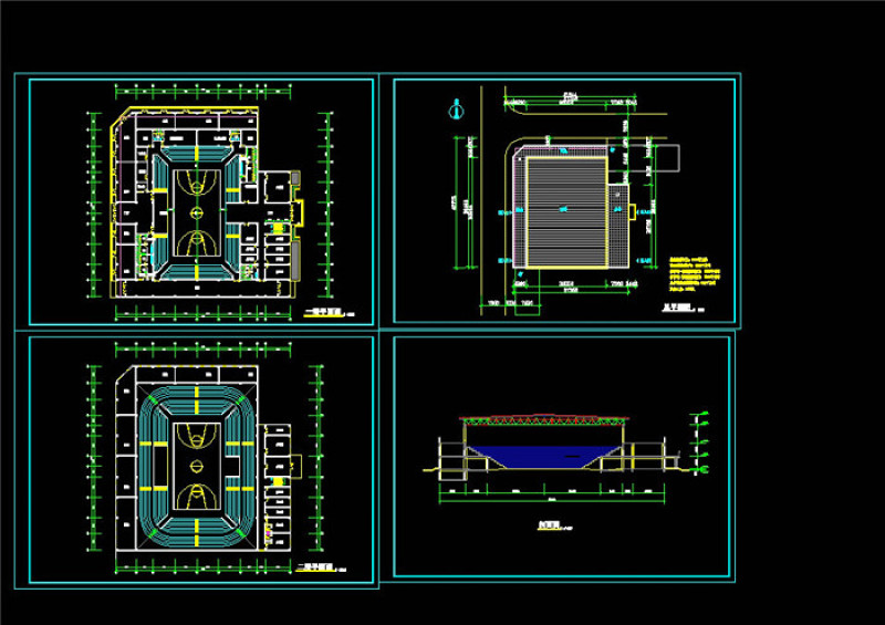 体育馆方案CAD<a href=https://www.yitu.cn/su/7937.html target=_blank class=infotextkey>图纸</a>