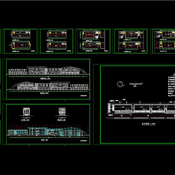 体育馆建筑图CAD图纸