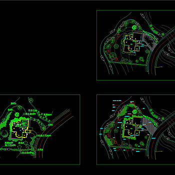 天堂人家样板绿化CAD景观图纸