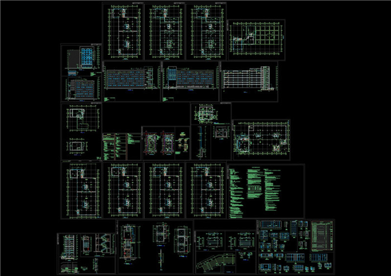 物流中心建筑图CAD<a href=https://www.yitu.cn/su/7937.html target=_blank class=infotextkey>图纸</a>