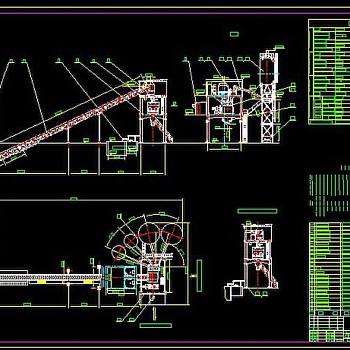 水泥搅拌站CAD图纸