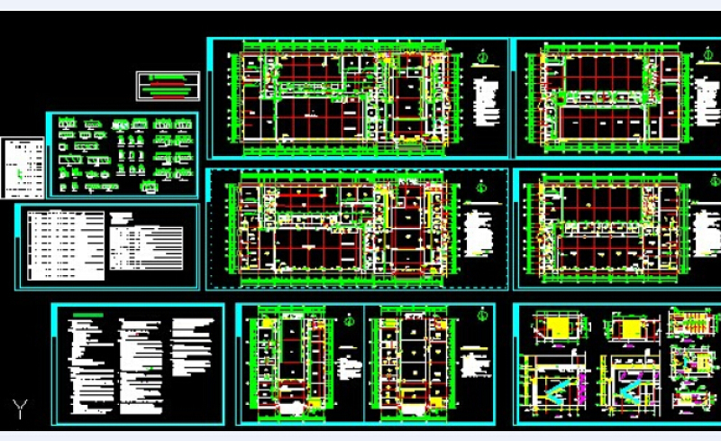 某药厂车间建筑施工图CAD<a href=https://www.yitu.cn/su/7590.html target=_blank class=infotextkey>设计</a>图下载