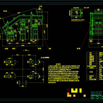 振动筛外形图CAD机械图纸