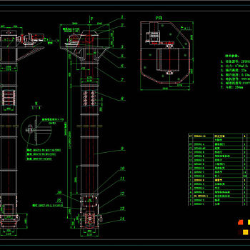 斗提机CAD机械图纸