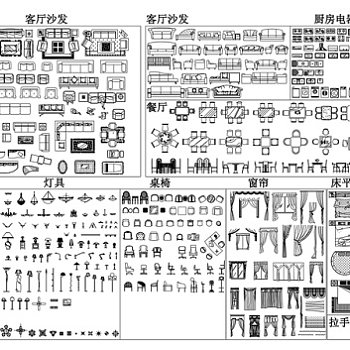 CAD室内设计图库图片