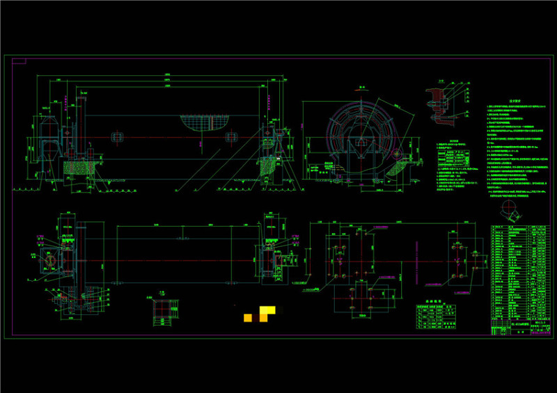 米磨机总图CAD机械<a href=https://www.yitu.cn/su/7937.html target=_blank class=infotextkey>图纸</a>