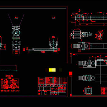 称重螺旋输送机系统图CAD机械图纸