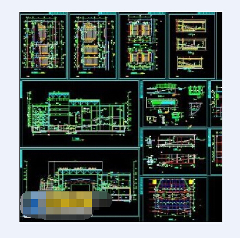 北方某影<a href=https://www.yitu.cn/su/6965.html target=_blank class=infotextkey>剧院</a>cad施工建筑工程图