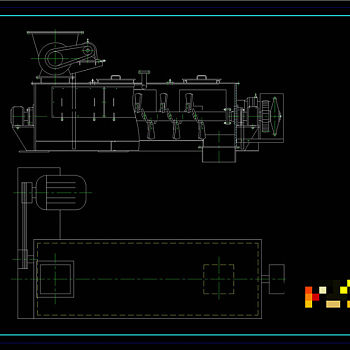搅拌机外形图CAD机械图纸