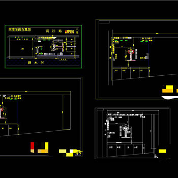 搅拌站布置图CAD机械图纸