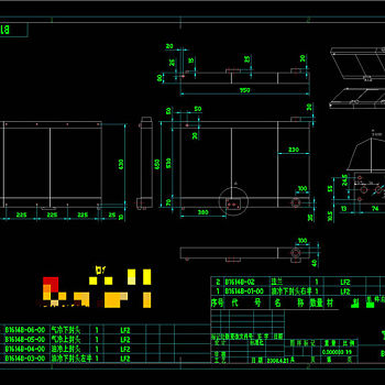 空压机冷却器图纸CAD机械图纸