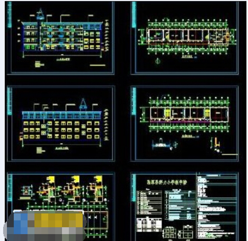 某小学教学<a href=https://www.yitu.cn/su/8159.html target=_blank class=infotextkey>楼</a>全套cad施工<a href=https://www.yitu.cn/su/7590.html target=_blank class=infotextkey>设计</a>图