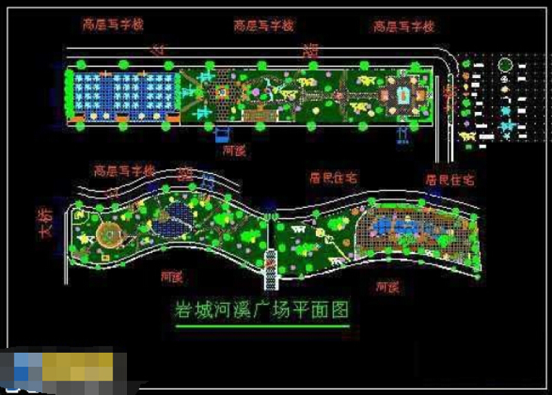 河岸景观cad规划<a href=https://www.yitu.cn/su/7590.html target=_blank class=infotextkey>设计</a>施工图