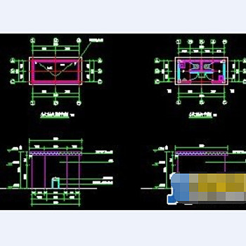 某公共厕所cad平面设计施工图