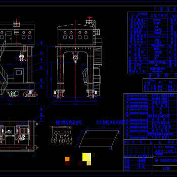 门式启闭机CAD机械图纸