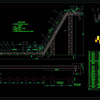 皮带运输机CAD机械图纸