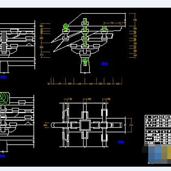 古建施工图大样图cad