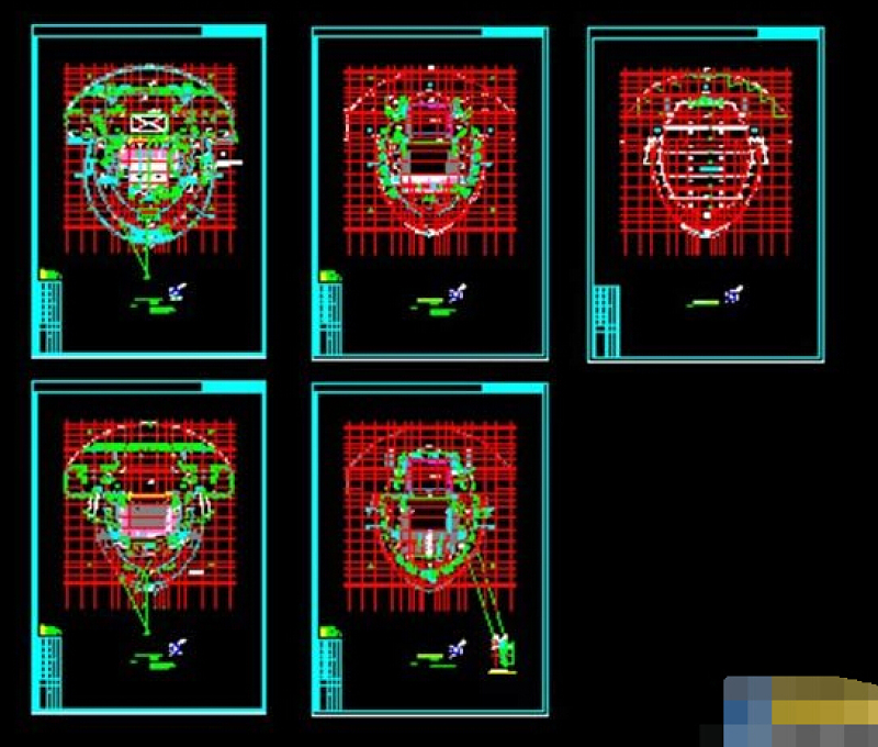 某高校学院剧场cad<a href=https://www.yitu.cn/su/7392.html target=_blank class=infotextkey>平面</a>施工<a href=https://www.yitu.cn/su/7590.html target=_blank class=infotextkey>设计</a>图