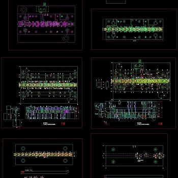密级连续模CAD机械图纸