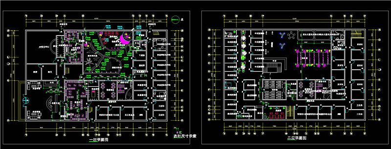 二层内部CAD平面布置图