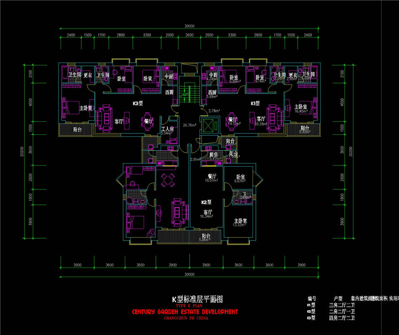 四户cad<a href=https://www.yitu.cn/su/7392.html target=_blank class=infotextkey>平面</a>