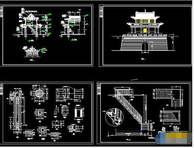 长城古建城<a href=https://www.yitu.cn/su/8159.html target=_blank class=infotextkey>楼</a>cad<a href=https://www.yitu.cn/su/7590.html target=_blank class=infotextkey>设计</a><a href=https://www.yitu.cn/su/7937.html target=_blank class=infotextkey>图纸</a>