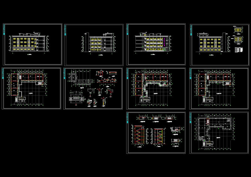 理工<a href=https://www.yitu.cn/sketchup/xuexiao/index.html target=_blank class=infotextkey>学校</a>全套建筑图cad<a href=https://www.yitu.cn/su/7937.html target=_blank class=infotextkey>图纸</a>
