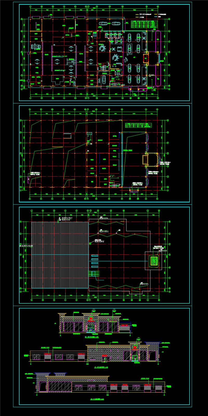 凯迪拉克4S店建筑图cad<a href=https://www.yitu.cn/su/7937.html target=_blank class=infotextkey>图纸</a>