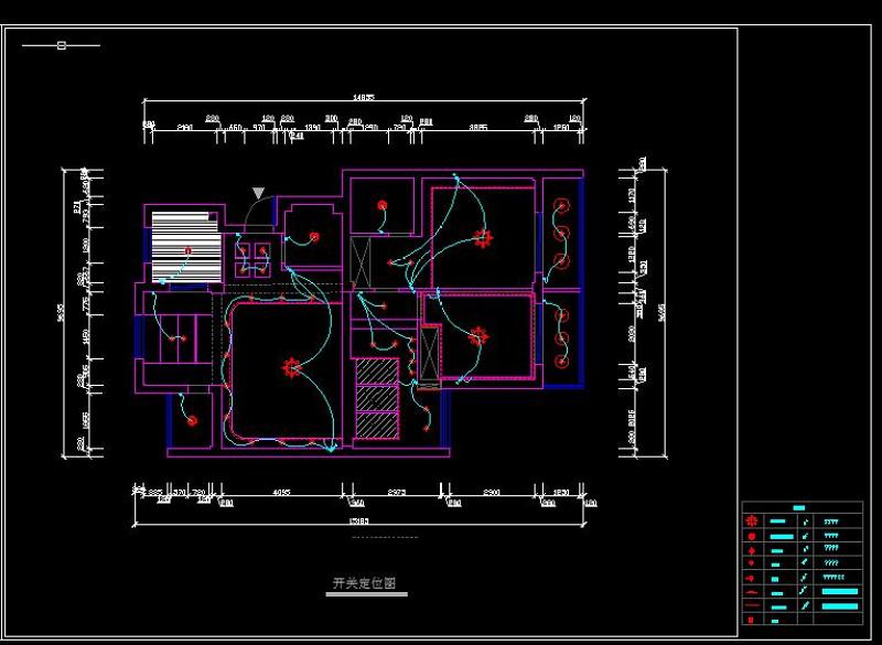 cad开关定位图