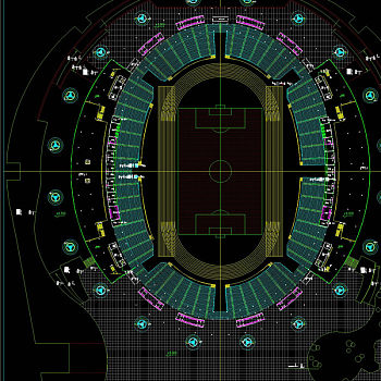 篮球场CAD图纸