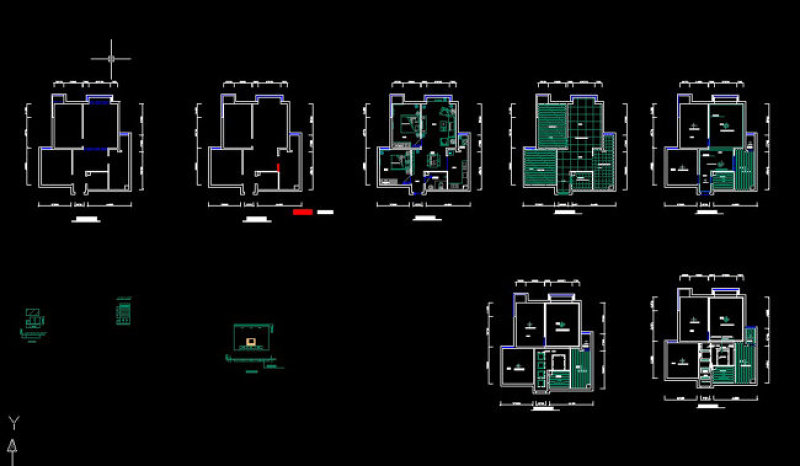 两室两厅一卫CAD<a href=https://www.yitu.cn/su/7590.html target=_blank class=infotextkey>设计</a>方案<a href=https://www.yitu.cn/su/7937.html target=_blank class=infotextkey>图纸</a>