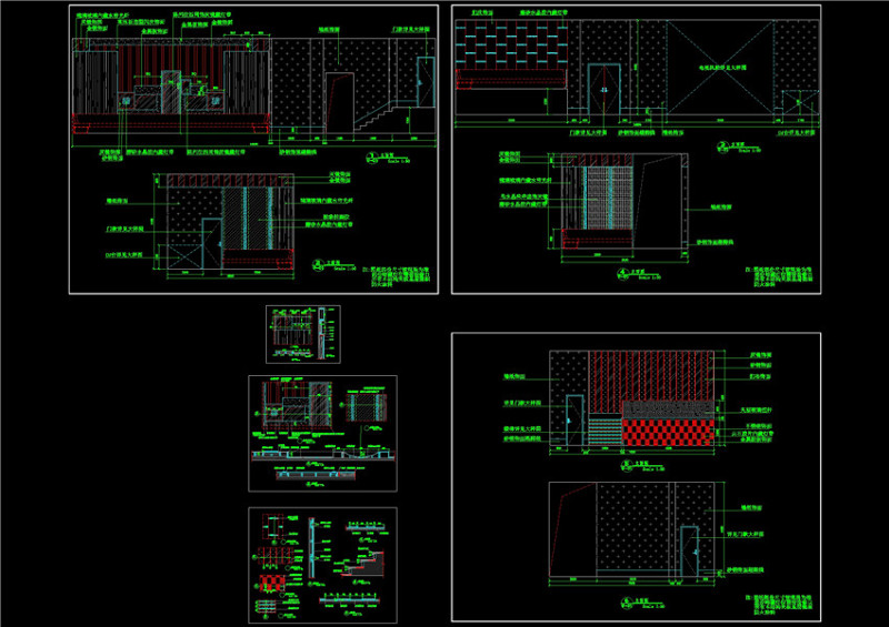 室内施工立面CAD<a href=https://www.yitu.cn/su/7937.html target=_blank class=infotextkey>图纸</a>