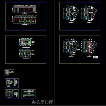 某办公门厅装修施工图CAD图纸