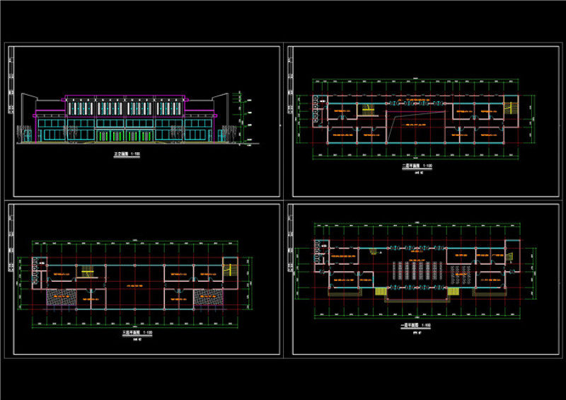 汽车站建筑图CAD图纸