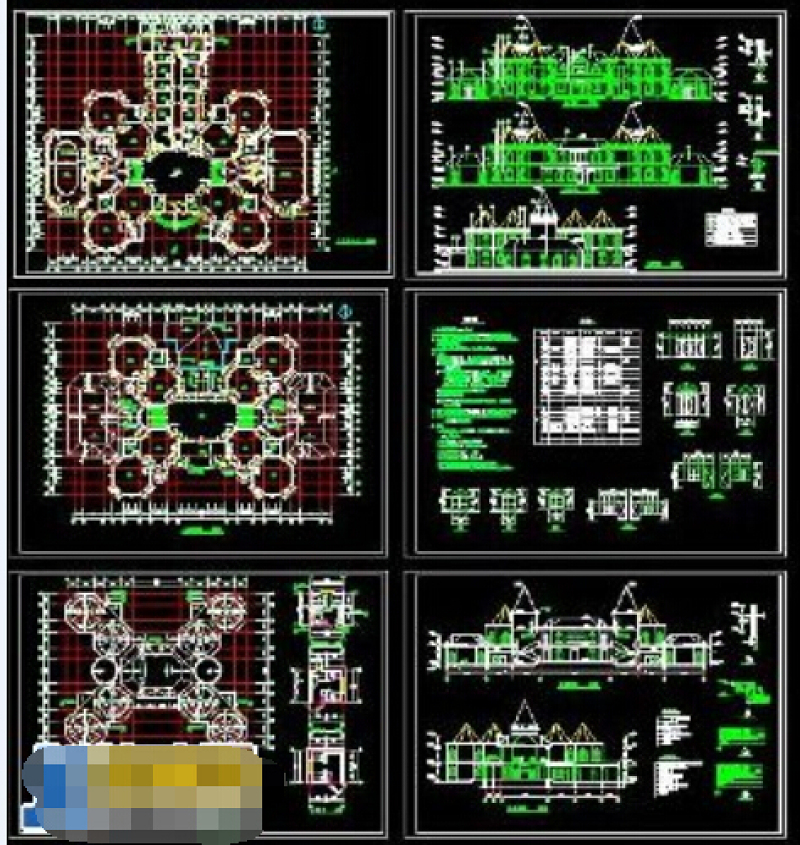 欧版<a href=https://www.yitu.cn/su/7587.html target=_blank class=infotextkey>幼儿园</a>cad建筑施工<a href=https://www.yitu.cn/su/7937.html target=_blank class=infotextkey>图纸</a>