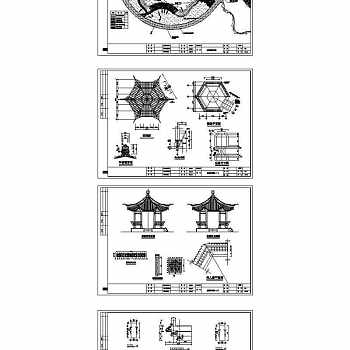 公园设计009-012CAD图纸