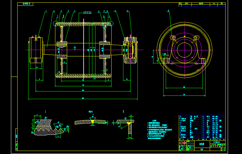 3B4122改向滚筒CAD<a href=https://www.yitu.cn/su/7937.html target=_blank class=infotextkey>图纸</a>