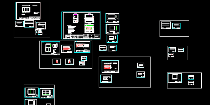 闭式冷却塔CAD<a href=https://www.yitu.cn/su/7937.html target=_blank class=infotextkey>图纸</a>