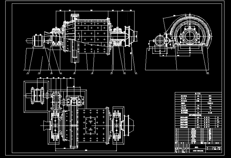 3500球磨机总装图CAD<a href=https://www.yitu.cn/su/7937.html target=_blank class=infotextkey>图纸</a>