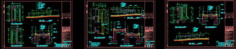 残疾人坡道cad图素材