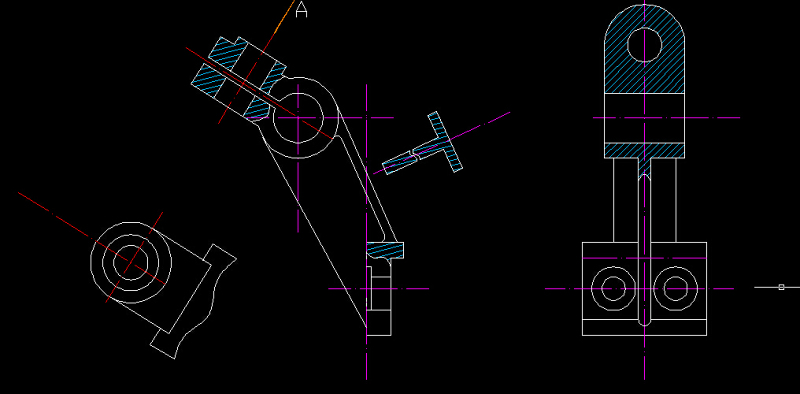 托架支架CAD<a href=https://www.yitu.cn/su/7937.html target=_blank class=infotextkey>图纸</a>