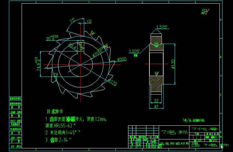 逆止器棘轮CAD<a href=https://www.yitu.cn/su/7937.html target=_blank class=infotextkey>图纸</a>