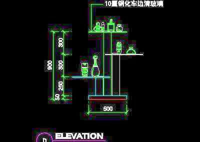 化妆品道具cad详图第一辑27例43