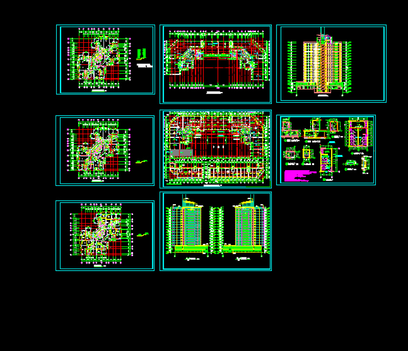 建筑全套施工CAD文件