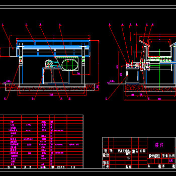 振动筛装配图CAD图纸